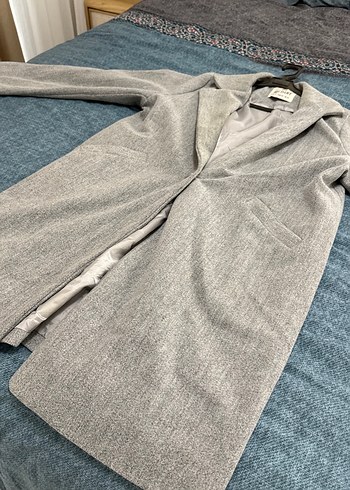 Gri Uzun Klasik Kaban - Görsel 3