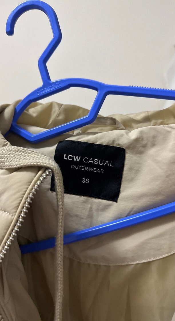 Bej Kadın Midi Kışlık Mont - Görsel 3