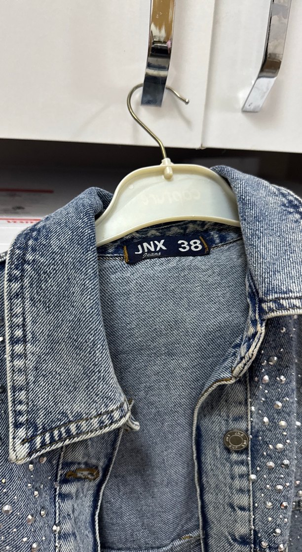 Taşlı kot ceket - Görsel 2