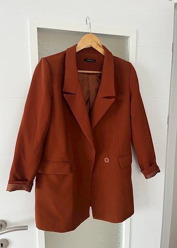 Kahverengi Kadın  Blazer - Görsel 3