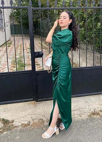 m Beden yeşil Renk Abiye