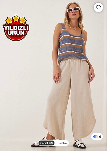 Yandan yırtmaçlı pantolon