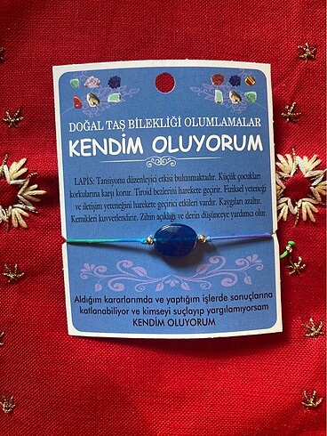 Lapis taşlı bileklik