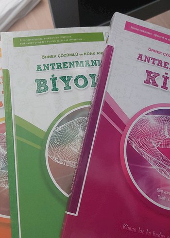 Antrenmanlı Biyoloji,fizik ve Kimya Kitapları
