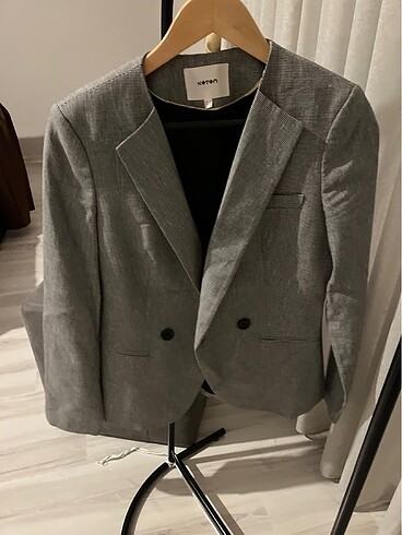 Kareli blazer ceket