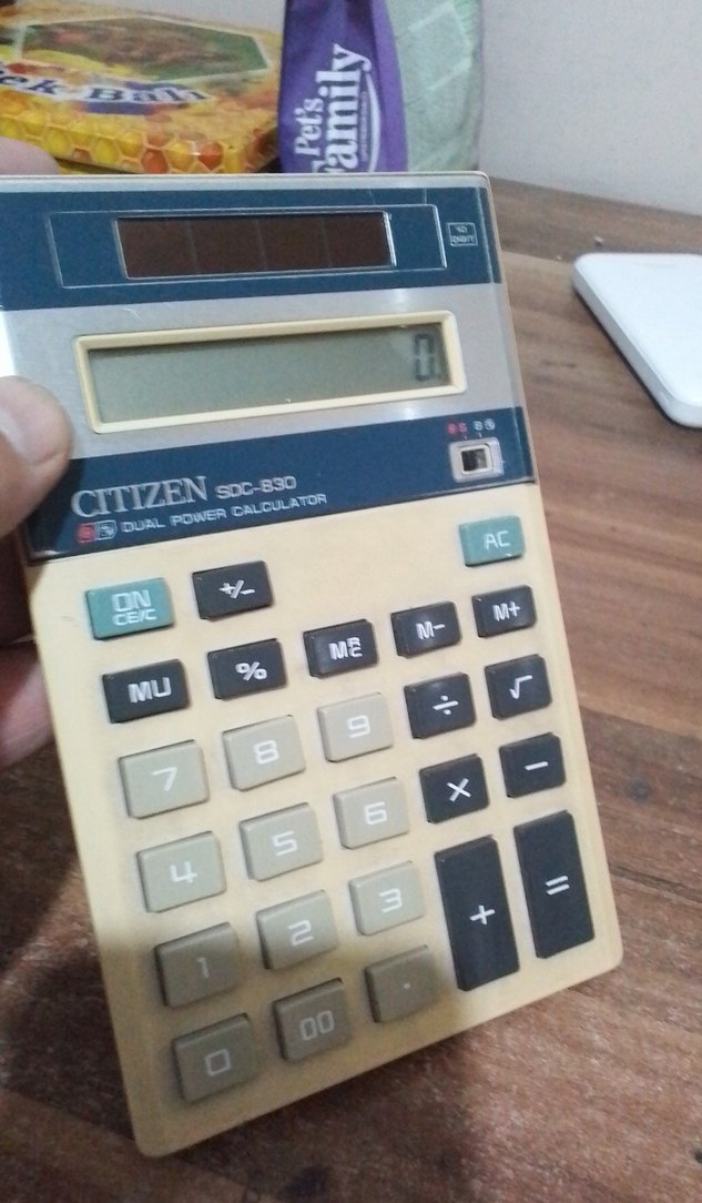 Bej Citizen SDC-830 Hesap Makinesi - Görsel 3