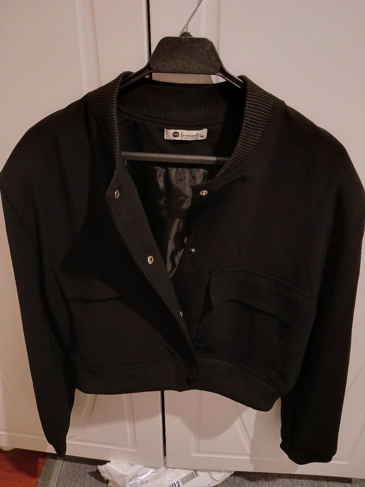 Düğmeli Siyah Kadın Süet Ceket - Görsel 2