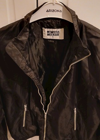 Siyah Fermuarlı Ceket - Görsel 2