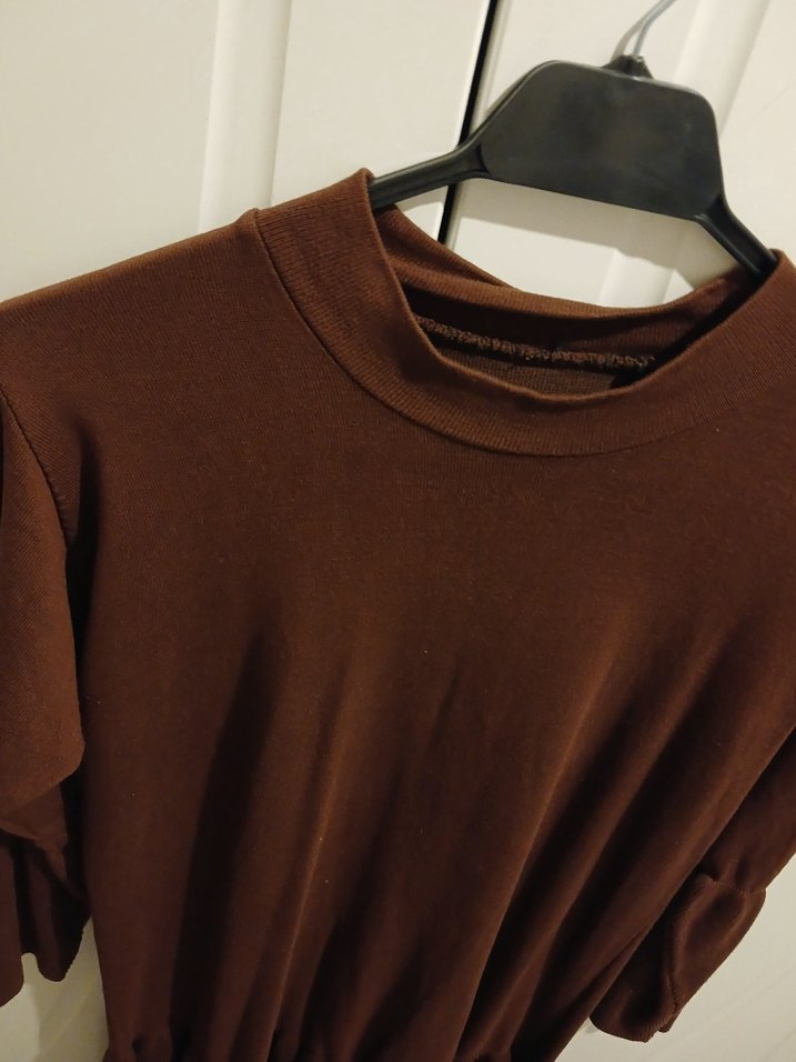 Kahverengi Kadın bluz - Görsel 3