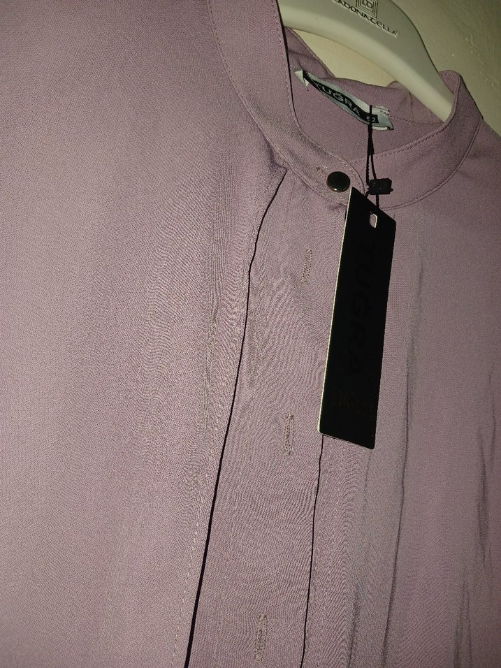 Uzun Kollu Mor Kadın Tunik - Görsel 2