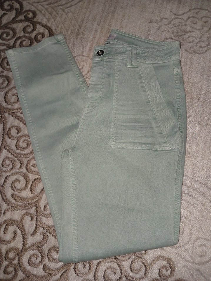 Kadın Su Yeşili Pantolon - Görsel 2