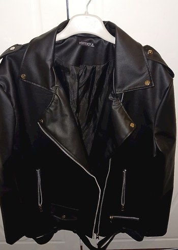 Siyah Deri Ceket - Görsel 2