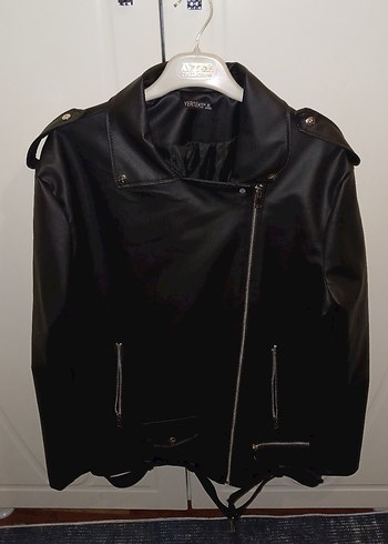Siyah Deri Ceket - Görsel 3