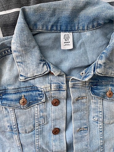 12-13 Yaş Beden Çocuk kot ceket H&M