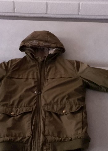 Kahverengi Fermuarlı Erkek Çocuk Mont - Görsel 2