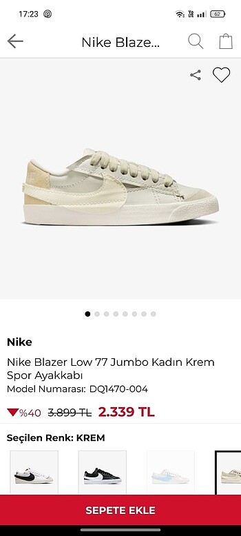 NİKE BLAZER LOW JUMBO