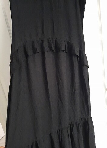 Siyah uzun ofis elbisesi - Görsel 3