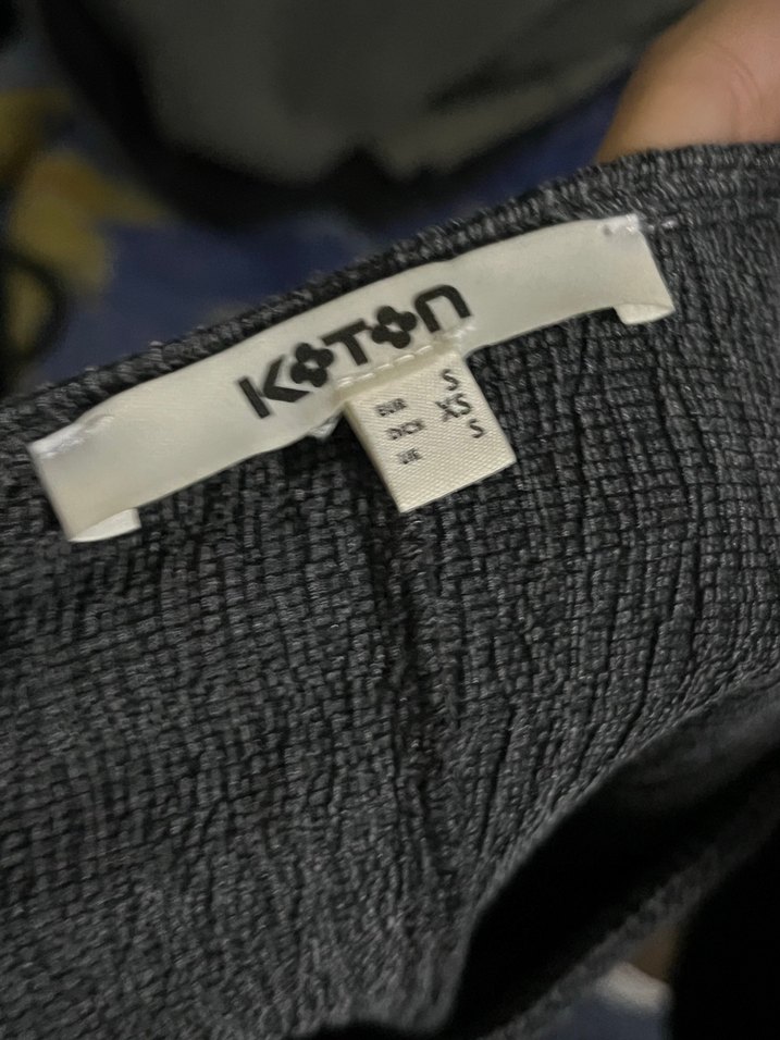 Gri Keten Bluz - Görsel 2