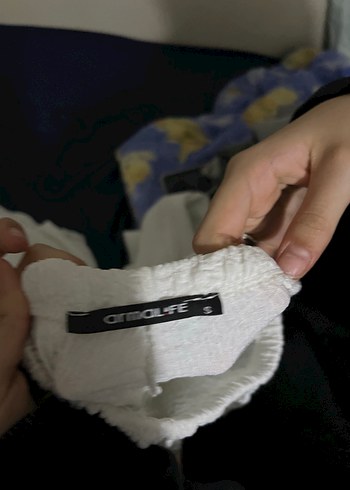 Armalife Beyaz Keten Bol Kesim Pliseli Kadın Pantolon