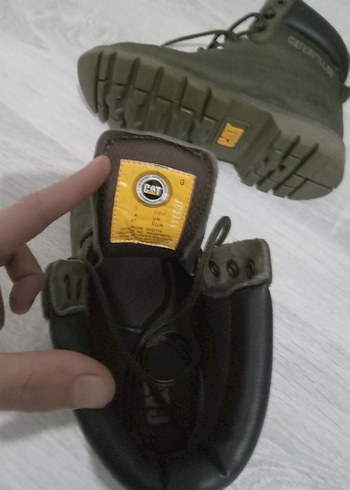 CAT haki yesili Kadın Günlük Dolgu Topuk Bot - Görsel 5