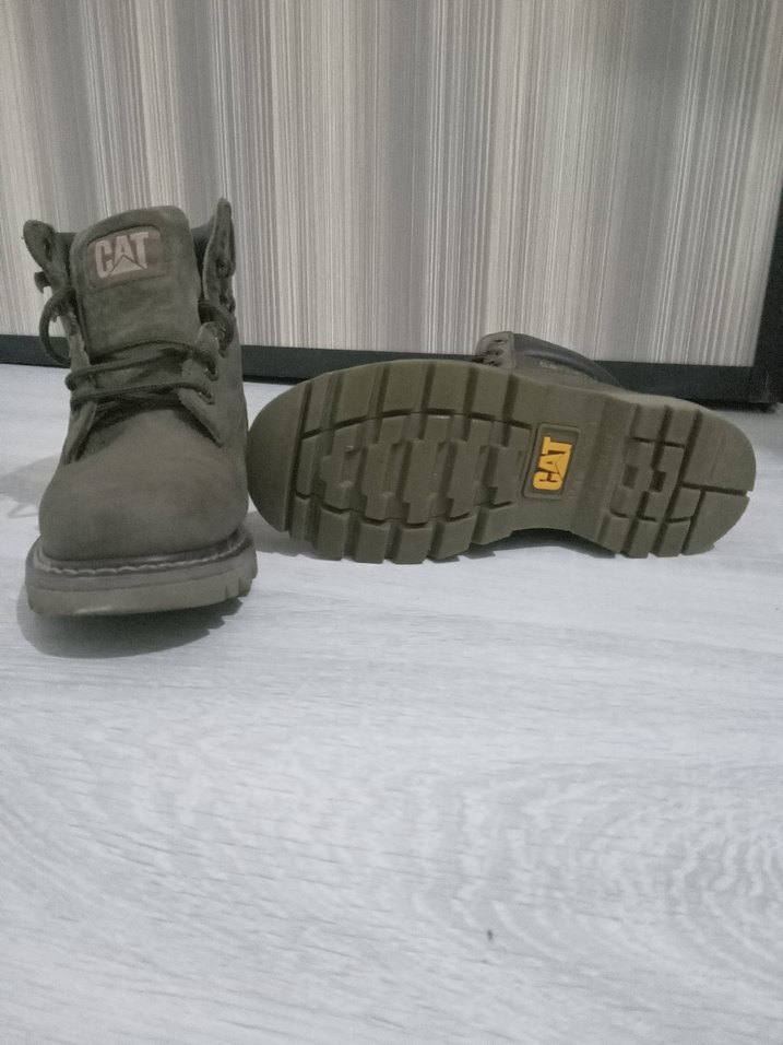 CAT haki yesili Kadın Günlük Dolgu Topuk Bot - Görsel 4