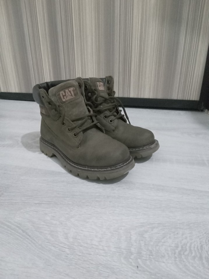 CAT haki yesili Kadın Günlük Dolgu Topuk Bot - Görsel 2