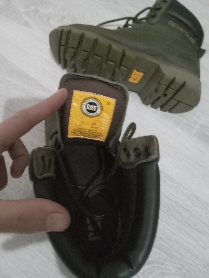 CAT haki yesili Kadın Günlük Dolgu Topuk Bot - Görsel 5