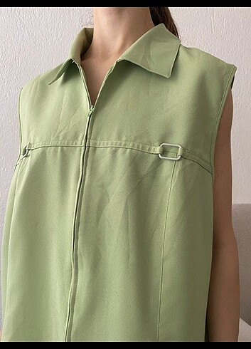 xl Beden yeşil Renk Vintage yelek