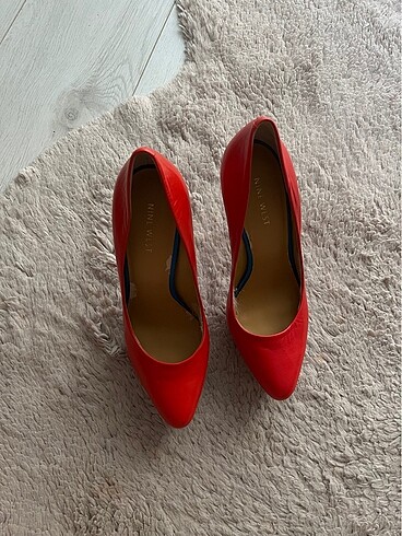 37 Beden kırmızı Renk Nine west kadın platform topuklu ayakkabı