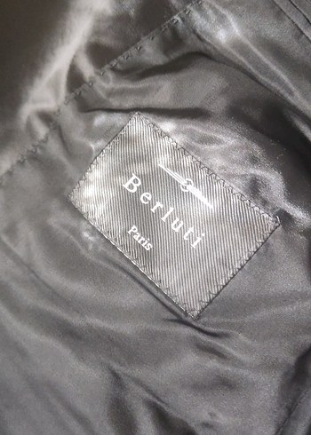 Erkek Siyah Düğmeli saten Takım Elbise - Görsel 5