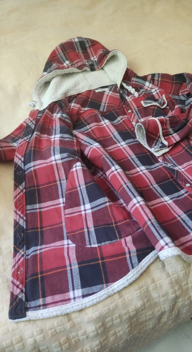 Kapüşonlu Oduncu Tarzı Kadın Gömlek - Görsel 3