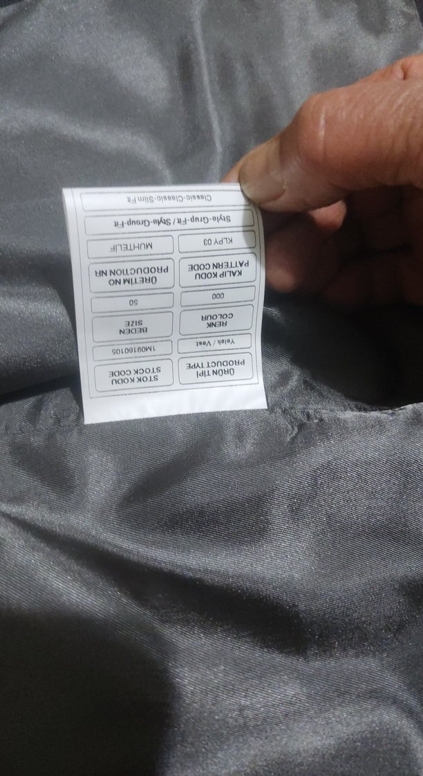 Düğmeli Siyah Erkek Yelek - Görsel 4