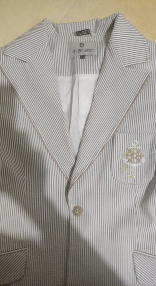 Düğmeli Çizgili Erkek Çocuk Ceketi - Görsel 2