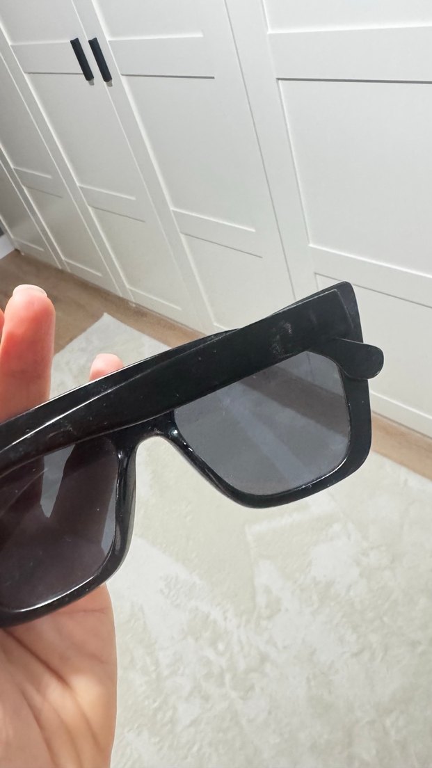 Parizyen Gotik Kadın Siyah Parlak Gözlük - Görsel 3