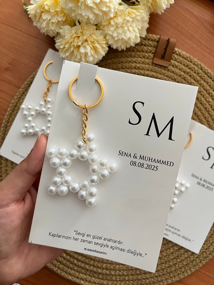 Nikah nişan hediyeliği anahtarlık - Görsel 2