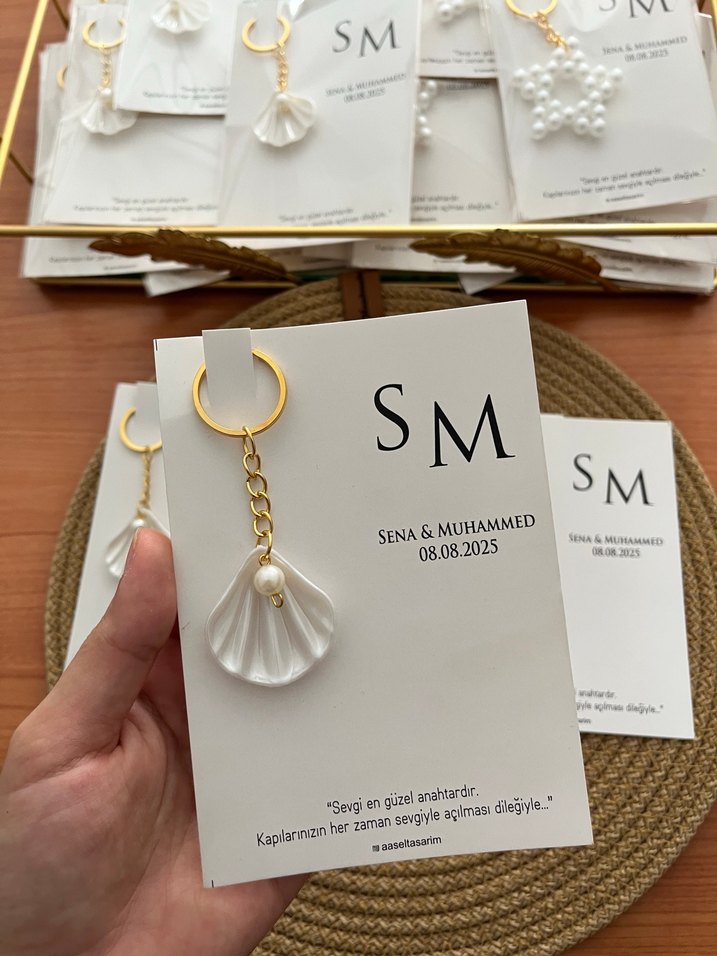 Nikah nişan hediyeliği anahtarlık - Görsel 2