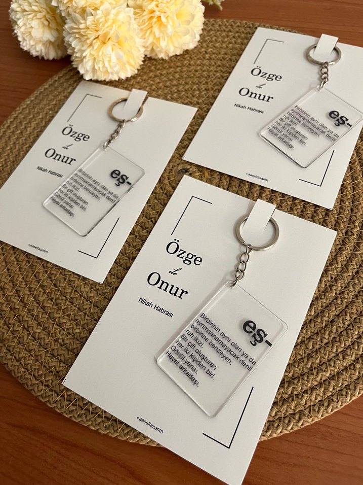 Nikah, Nişan hediyeliği anahtarlık - Görsel 2