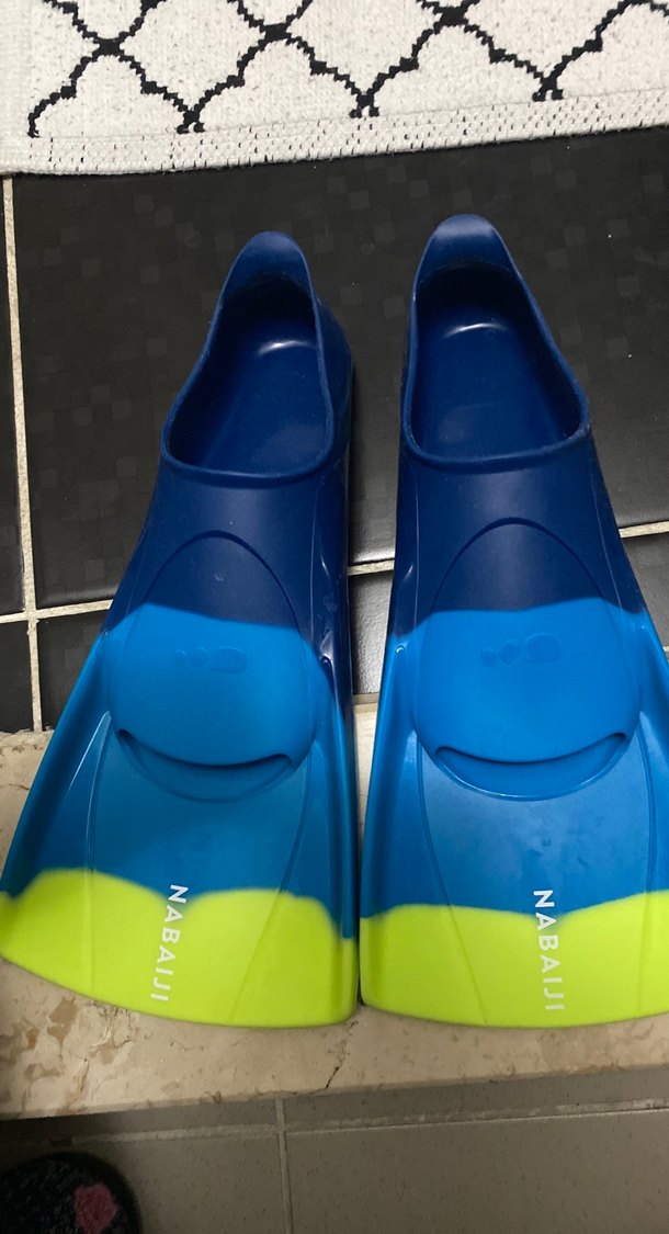 Erkek Mavi Spor Lastik Yüzme Paleti - Görsel 4