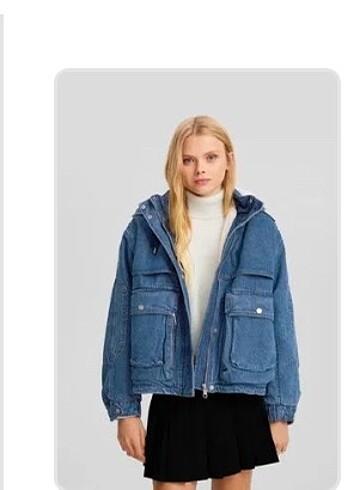 #Bershka Denim Parka