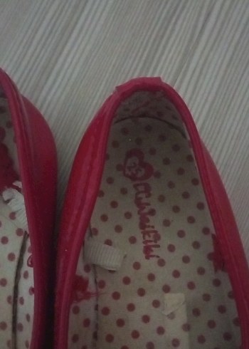 Kız Çocuk Kırmızı Fiyonklu Babet - Görsel 3