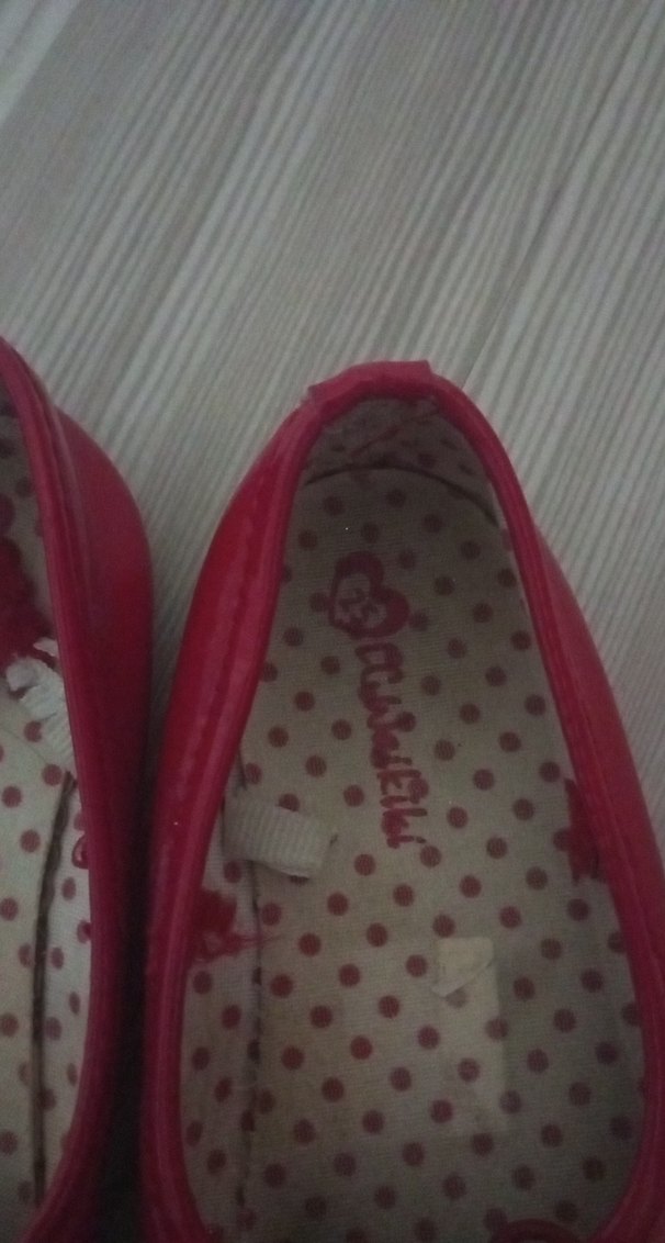 Kız Çocuk Kırmızı Fiyonklu Babet - Görsel 3