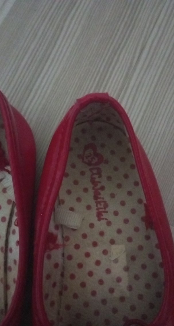 Kız Çocuk Kırmızı Fiyonklu Babet - Görsel 2