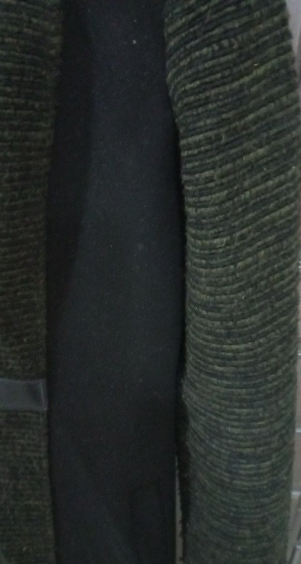 Siyah Süet Kadın Uzun Kürklü Kaban - Görsel 5