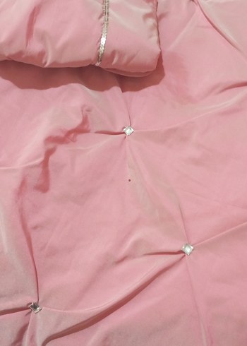 Nakışlı Pembe Yatak Örtüsü - Görsel 8