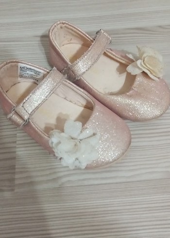 Kız Çocuk Bej Tokalı Babet Ayakkabı - Görsel 2