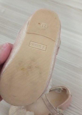 Kız Çocuk Bej Tokalı Babet Ayakkabı - Görsel 5