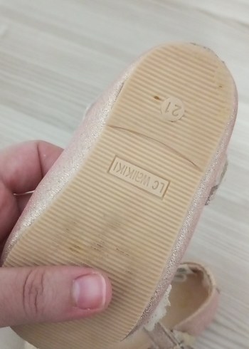 Kız Çocuk Bej Tokalı Babet Ayakkabı - Görsel 4