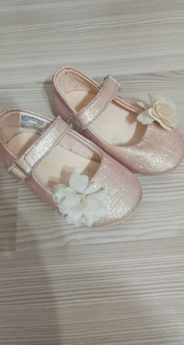 Kız Çocuk Bej Tokalı Babet Ayakkabı - Görsel 2