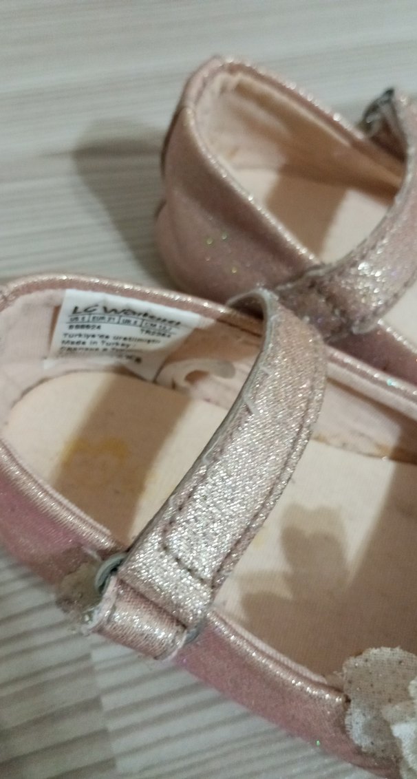 Kız Çocuk Bej Tokalı Babet Ayakkabı - Görsel 3