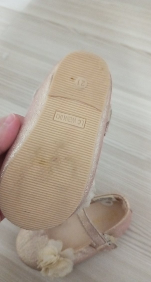 Kız Çocuk Bej Tokalı Babet Ayakkabı - Görsel 5